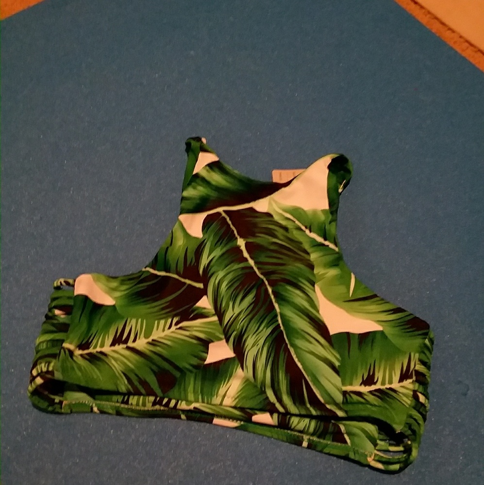 Tropical swimsuit top